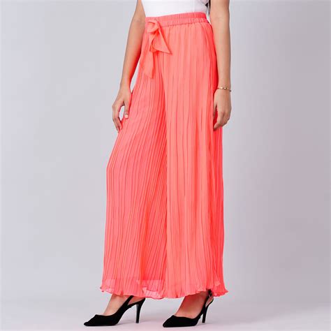 Neon Pink Pleated Palazzo – First Resort by Ramola Bachchan