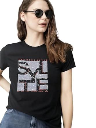 Buy Mack Jonney Women Printed Cotton Rich T Shirt | Round Neck Tshirts ...