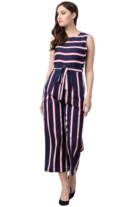Buy Slenor Striped Women's Jumpsuit at Amazon.in