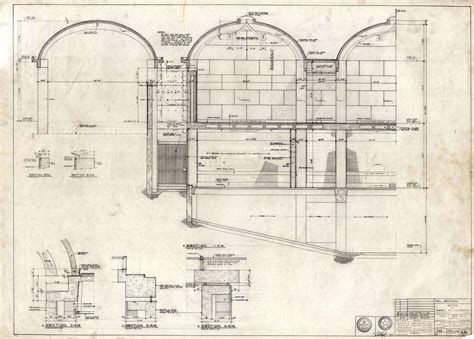 Drawing of Kimbell Art Museum, wall section. | Louis kahn, Kimbell art museum louis kahn, Museum ...