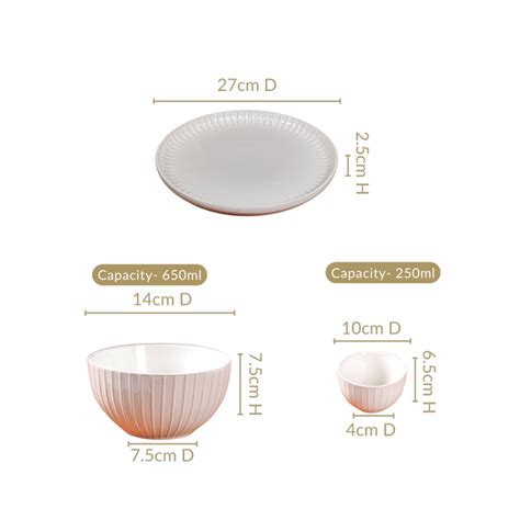 Costola Pure White 16 Piece Dinner Set For 6 Online - Premium Dinner ...