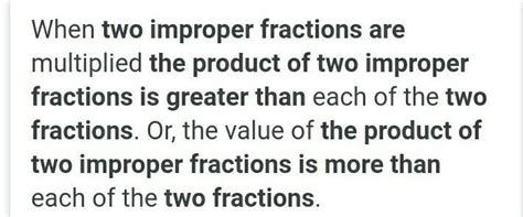 The product of two improper fractions is greater than the two ...