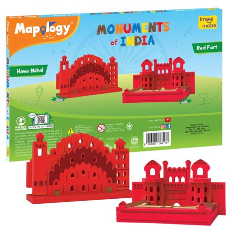 Arjoos | Mapology Monuments of India - Red Fort & Hawa Mahal | Constru ...