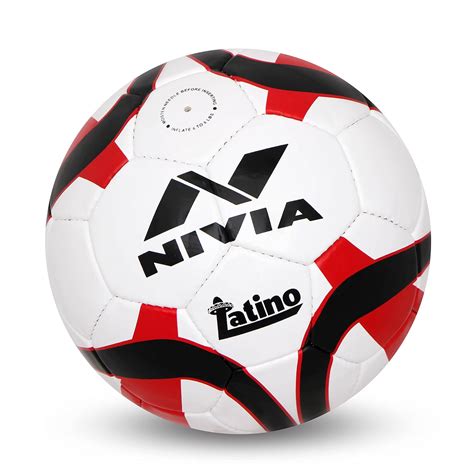 Buy Nivia LATINO PU Football ( Size: 5, Color : White/Red, Ideal for ...