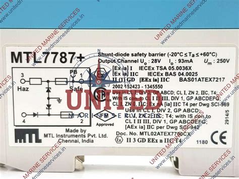 MTL INSTRUMENTS MTL7787+ SHUNT- DIODE SAFETY BARRIER ZENER BARRIER ...