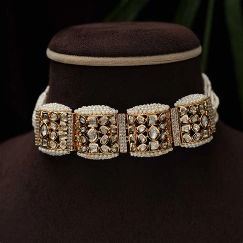 Kundan Choker Necklace & Polki Choker Necklace