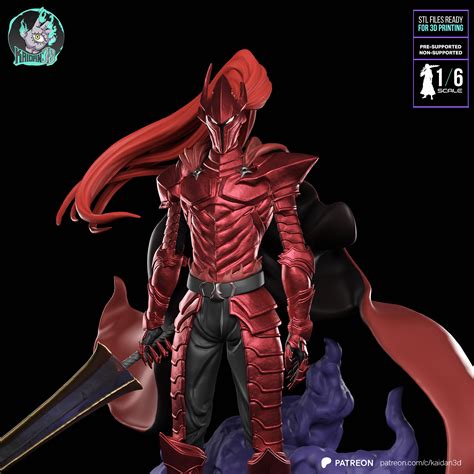 🎨 Blood-Red Commander Igris SOLO LEVELING - STL ready for 3D Printing ...