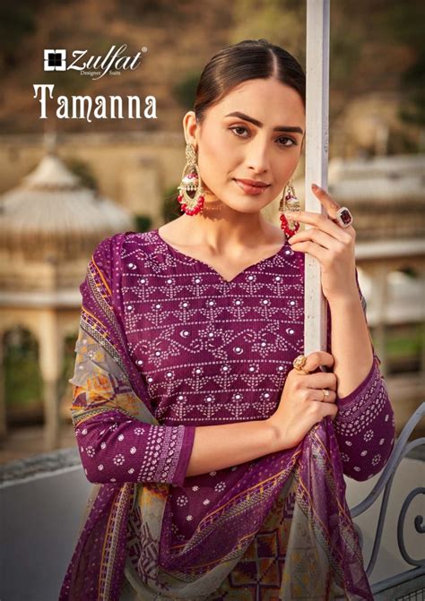 Zulfat Tamanna Exclusive Designer Cotton Dress Material Collection