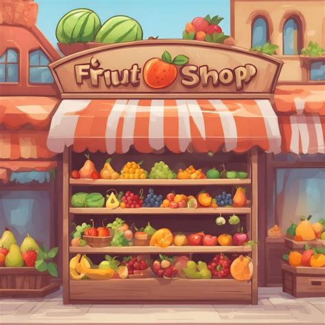 Fruit Store Cartoon 的图像结果