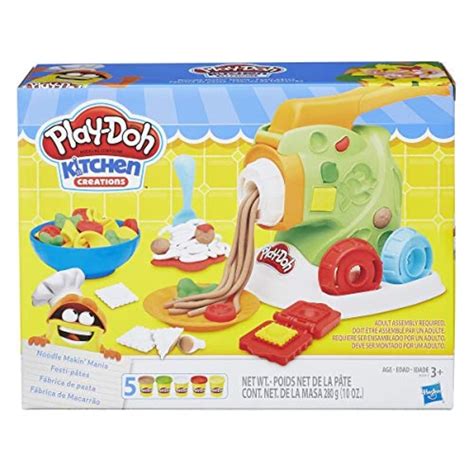 Play-Doh Kitchen Creations Noodle Makin' Mania Play Food Set for Kids 3 ...