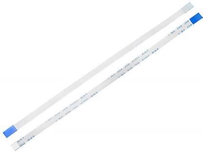 SLVC 8 Pin FFC Cable 0.5mm Pitch 200mm Length B-Type,White,Pack of 1 ...