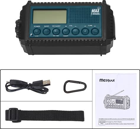 Buy NOAA Emergency Weather Alert Radio, 5000 Large Capacity Hand Crank ...