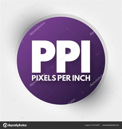Ppi Pixels Inch Acronym Technology Concept Background Stock Vector Image by ©dizanna #557709786