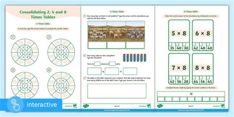 👉 Digital PDF Y3 White Rose Maths: 2, 4 and 8 times table