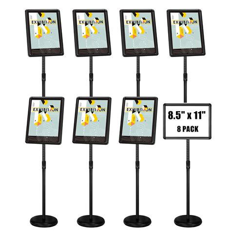 Floor Sign Stand Adjustable Pedestal Sign Holder Stand Poster Stand ...