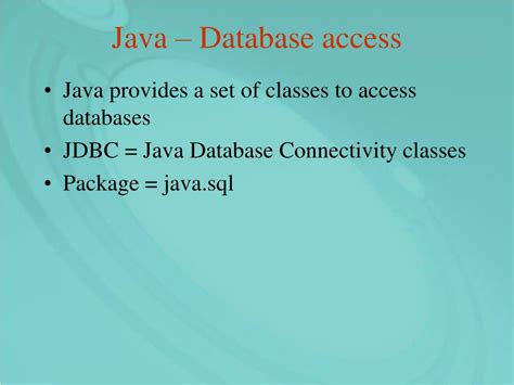 Image result for Java MS Access Database Connection Methods
