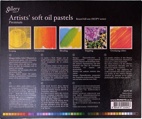 Mungyo Gallery Artists Soft Oil Pastels Set of 48 - India | Ubuy