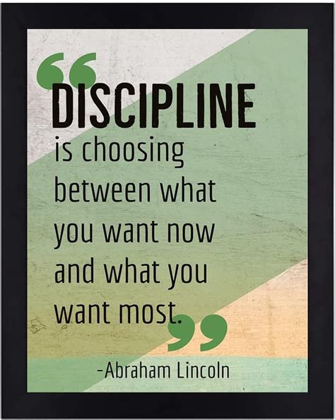 Interio Crafts Discipline Motivational Wall Frame, Inspirational Quote ...