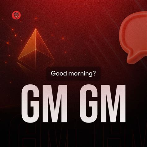 What does "GM GM" mean in crypto and Web3? | Daniel Onaolapo posted on ...