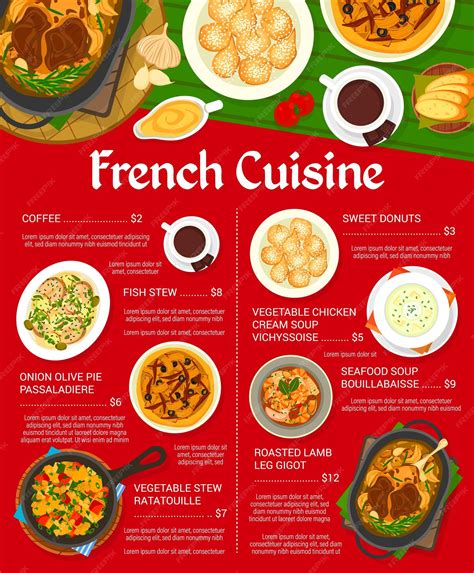 French Restaurant Menu Design 的图像结果