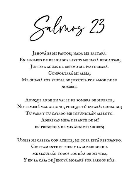 Salmo 23 - El Señor es mi pastor