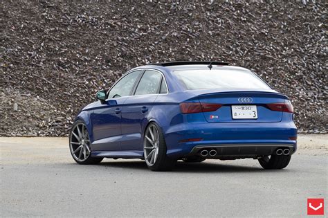 2015 Audi S3 Sedan Stanced on Vossen Wheels - autoevolution