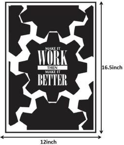Seven Rays Make it Work Paper Print - Quotes & Motivation posters in ...