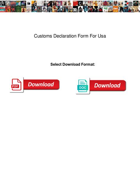 Fillable Online Form 6059B Customs Declaration - English (Fillable)U.S ...
