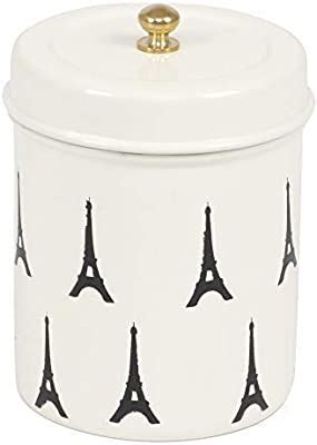 Buy Elan Metal Eiffel Tower Jar - 650 ml, 1 Piece, White Online at Low ...