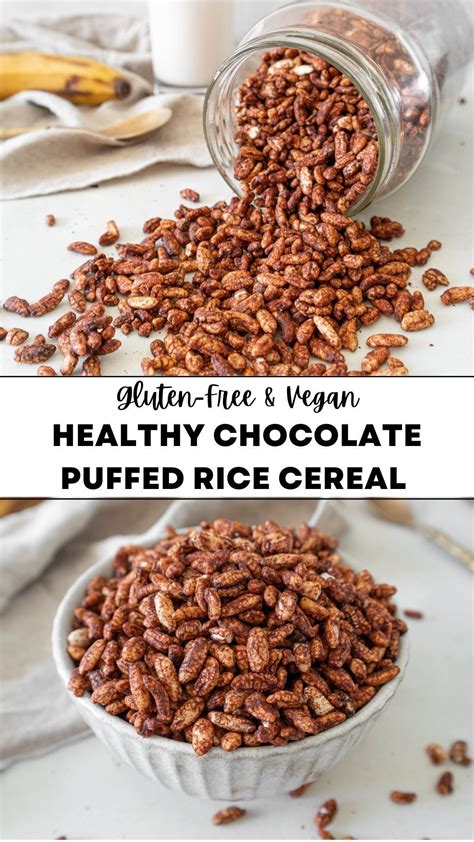 Healthy Crispy Chocolate Puffed Rice Cereal Recipe | Recipe | Cereal ...