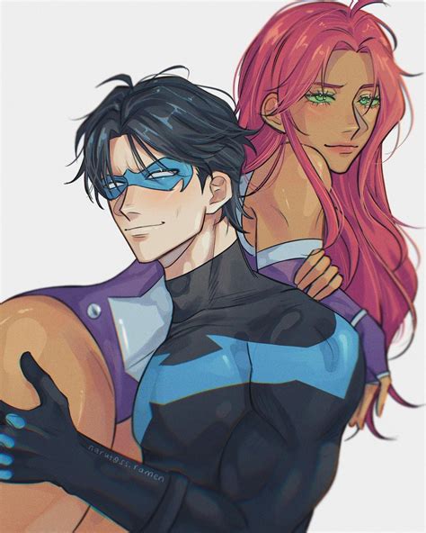 [Fan Art] Nightwing and Starfire / Beastboy and Raven by narutoos ramen ...
