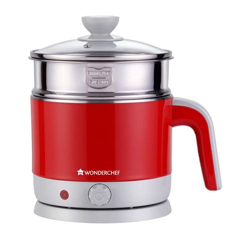 Wonderchef Luxe Multicook Stainless Steel 1.2 L Electric Kettle, 1000W ...