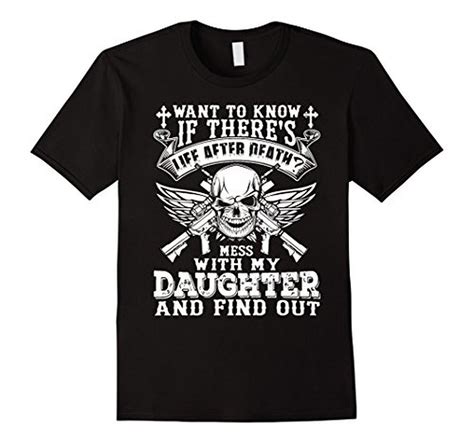 Dad Against Daughter Dating T-Shirt - Black