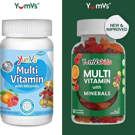 YumVs, Multi Vitamin with Minerals, Fruit, 60 Gummies – Maple Herbs
