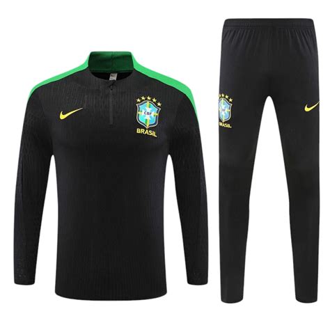 Brazil Black Training Tracksuit 2024/25 – Indiansoccermart