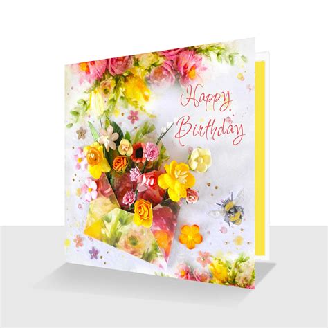 Happy Birthday Flowers Cards
