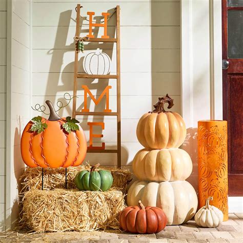 Homespun Harvest Pumpkin Stack, 30"