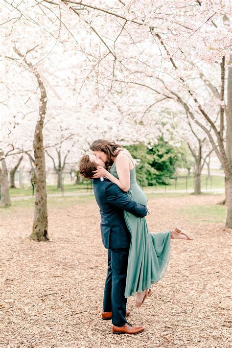 Dreamy Cherry Blossom Anniversary Portraits - Washington, DC - Dana and Zach — Northern Virginia ...