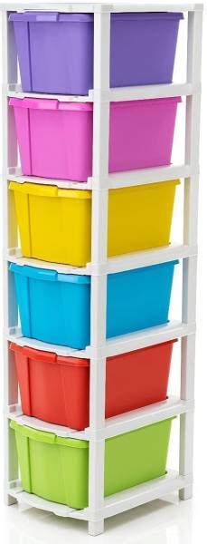 AK HUB 6 Layer Extra Large Modular Drawer System Plastic Free Standing ...