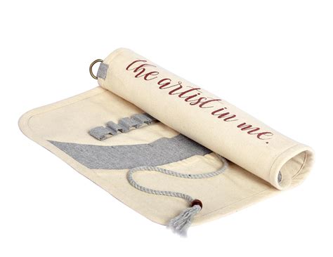 Harry Kritz Canvas Roll Up, Wrap Pouch, With Large Slots For Painting ...