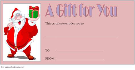 make a christmas gift voucher