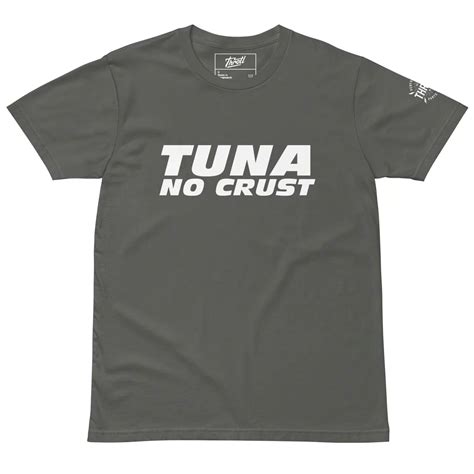 Throtl Throtl Tuna No Crust Short Sleeve T-Shirt; Charcoal TL-598025