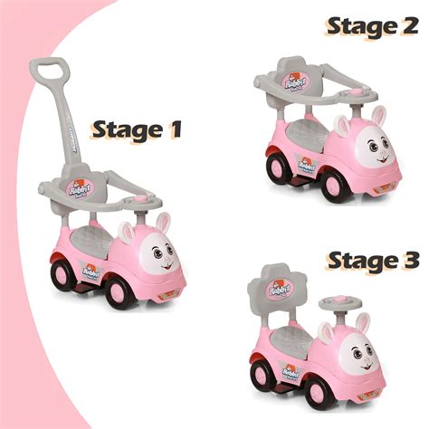 Rabbit 3 in 1 Rider with Removable Parental Handle | FR-170– KidsROAR