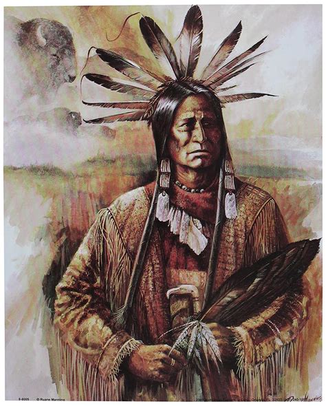 WallsThatSpeak 4 Native American Indian Chief Art Prints Wolf Posters ...