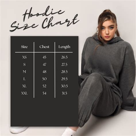 HOODIES SIZE CHART – NVZN