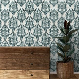 Ambiance Design Wallpaper Roll in Teal Blue Color | Life n Colors