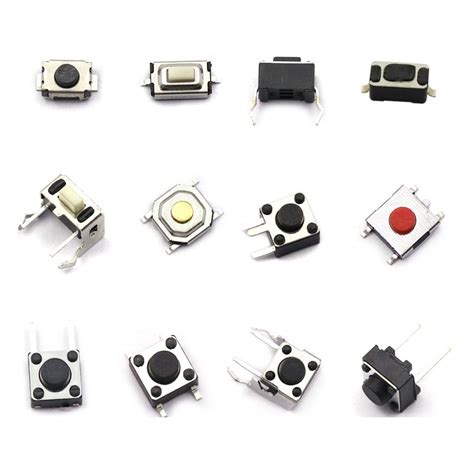 DaFuRui 120pcs 12 Values Tactile Push Button Switch India | Ubuy