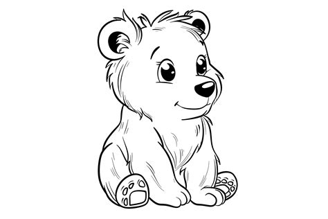 Bear Coloring Pages Cute