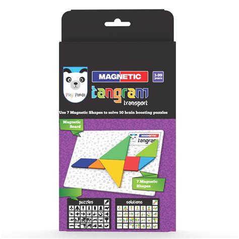 Magnetic Tangram Puzzle Transport | Solve 50 Puzzles using Magnetic Sh ...