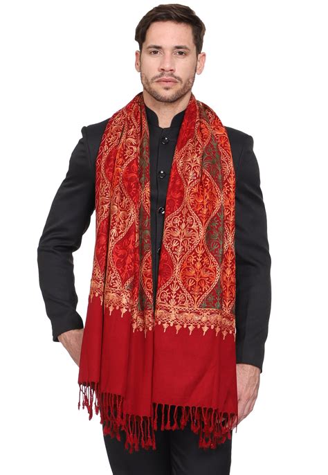 Men's Matka Embroided Cashmilon Shawl – Weavers Villa